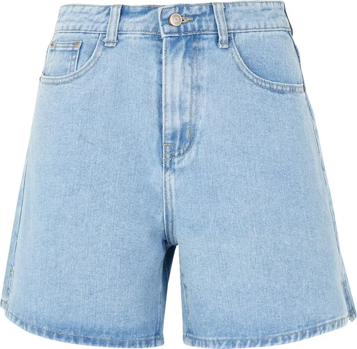 Organic Cotton Denim A-line Shorts Denim Shorts Blue