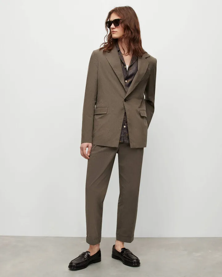 Capella Cropped Tapered Pants - Brown