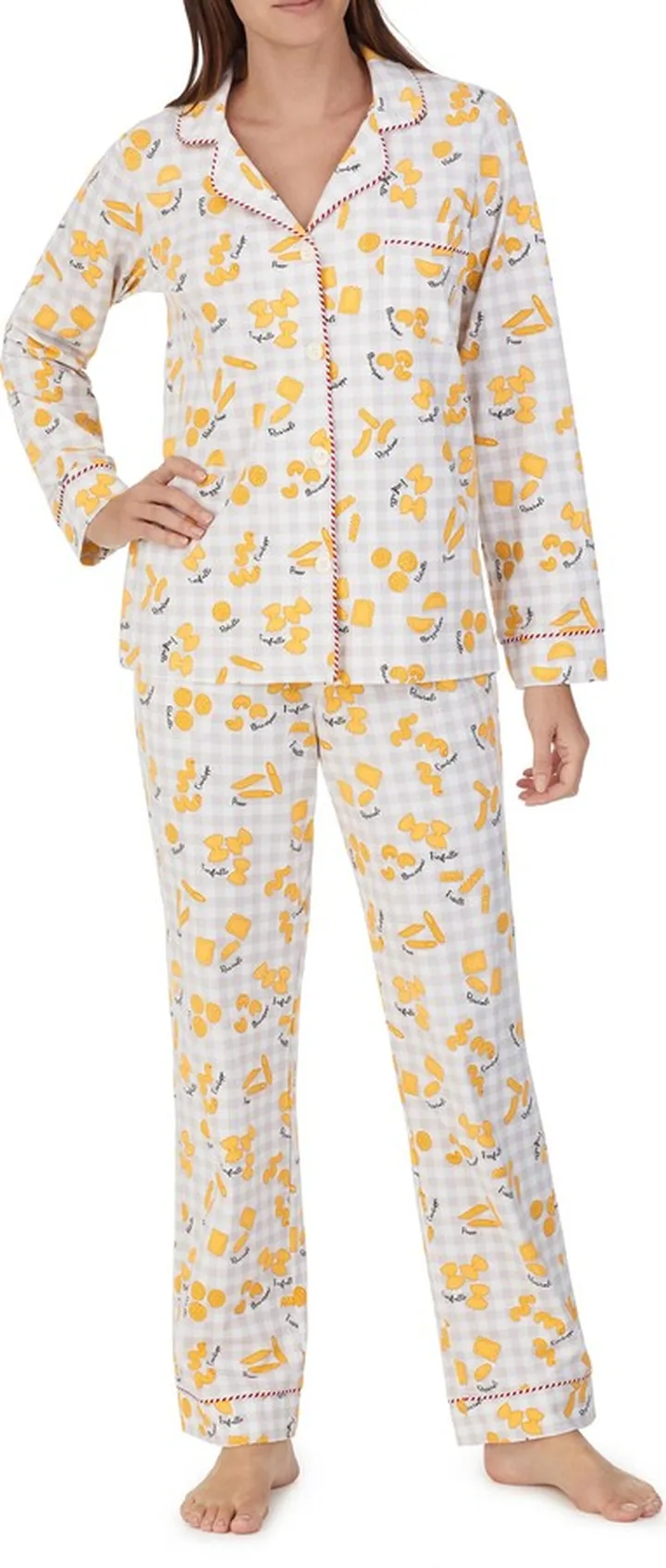 Print Stretch Organic Cotton Pajamas