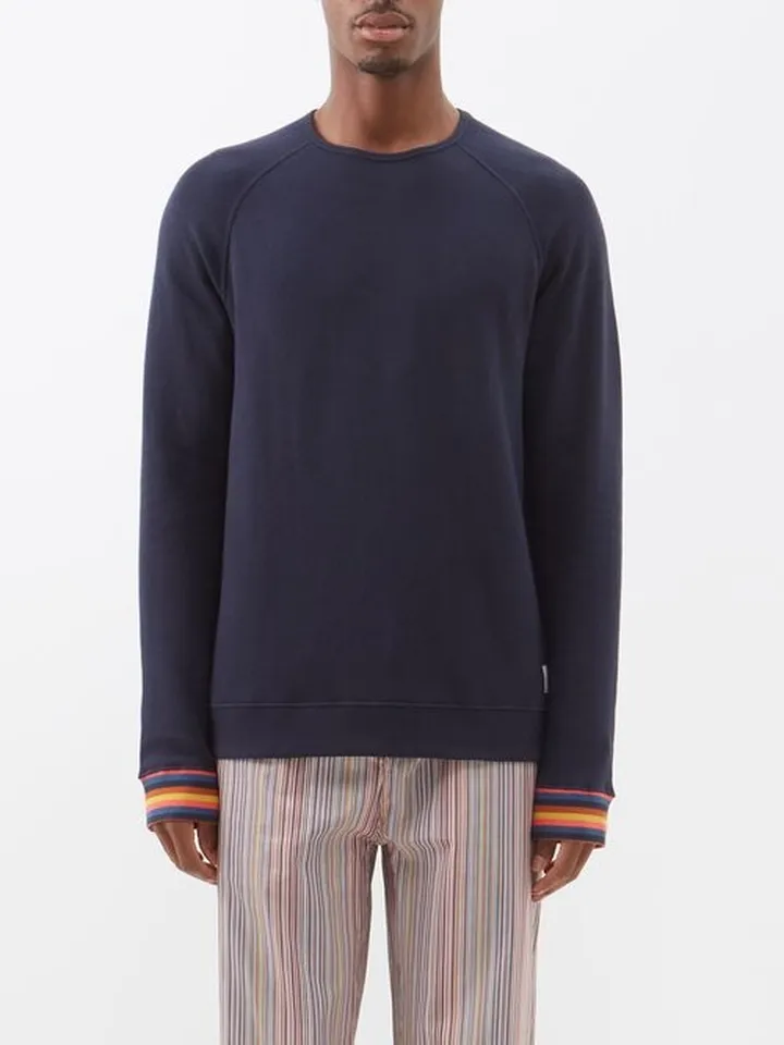 Artist Stripe Cotton-jersey Pyjama Top
