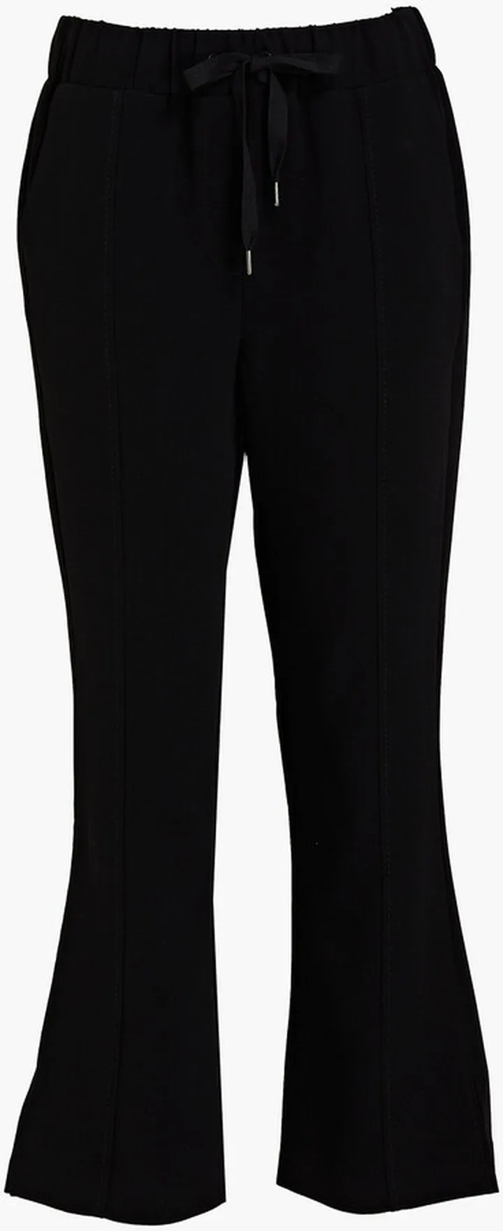 Crepe kick-flare pants