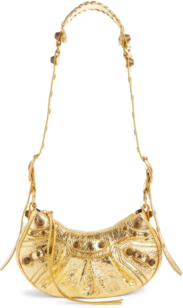 Extra Small Le Cagole Metallic Calfskin Shoulder Bag