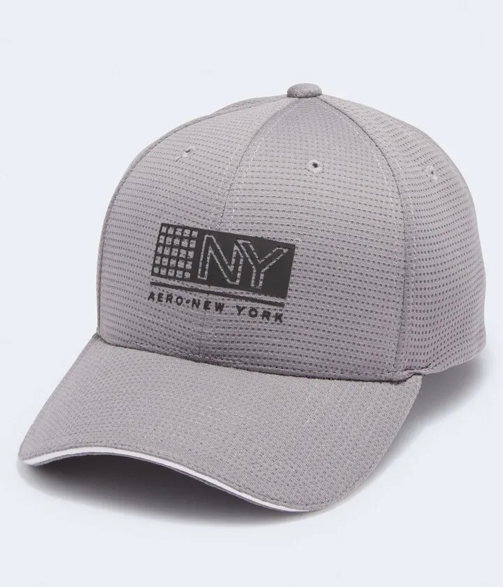 Aeropostale Men's Grid Logo Active Fitted Hat