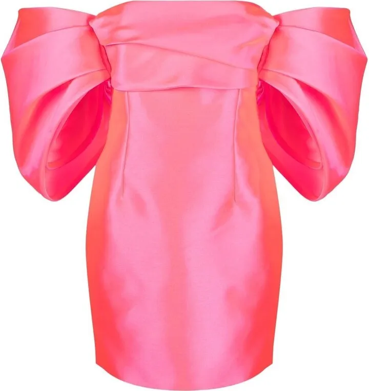 Solace Elina puff-sleeve minidress
