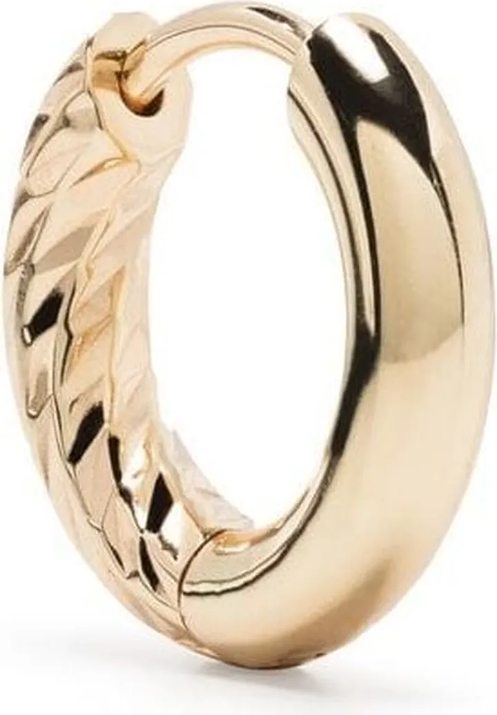 14kt yellow gold Hyde 7mm huggie hoop earring