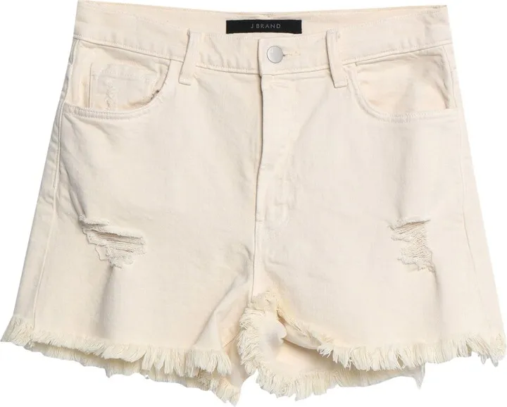 Denim Shorts Beige