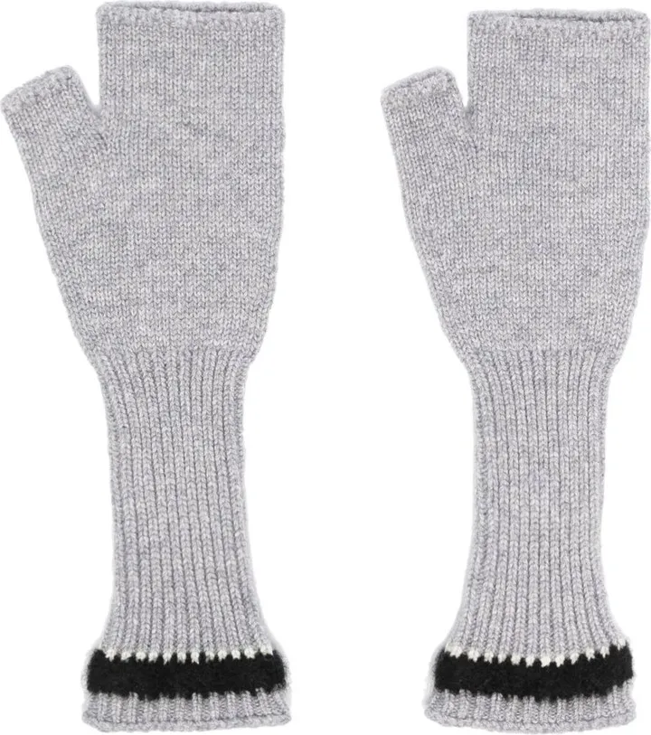 Fingerless Knit Gloves