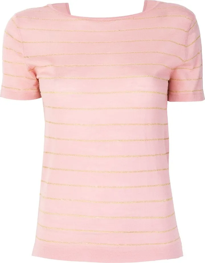 cashmere Carly lurex knitted top