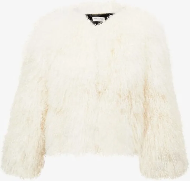 Single-breasted Curly-shearling Jacket