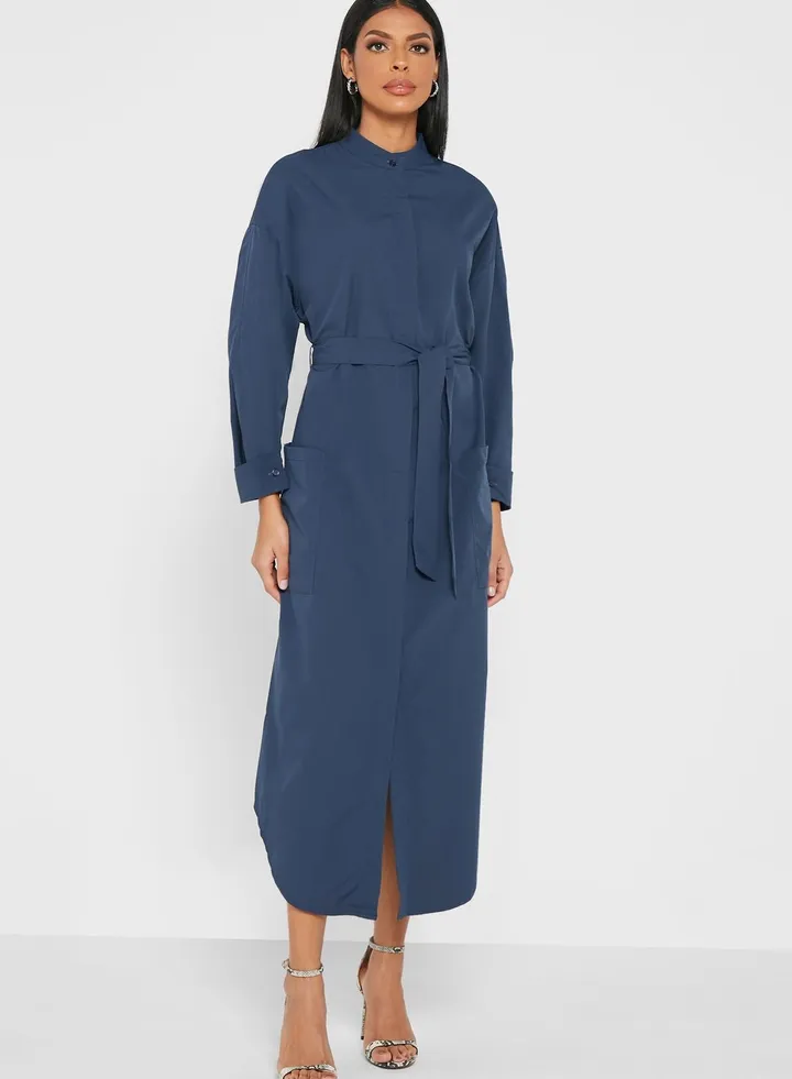 Waist Tie Detail Dress