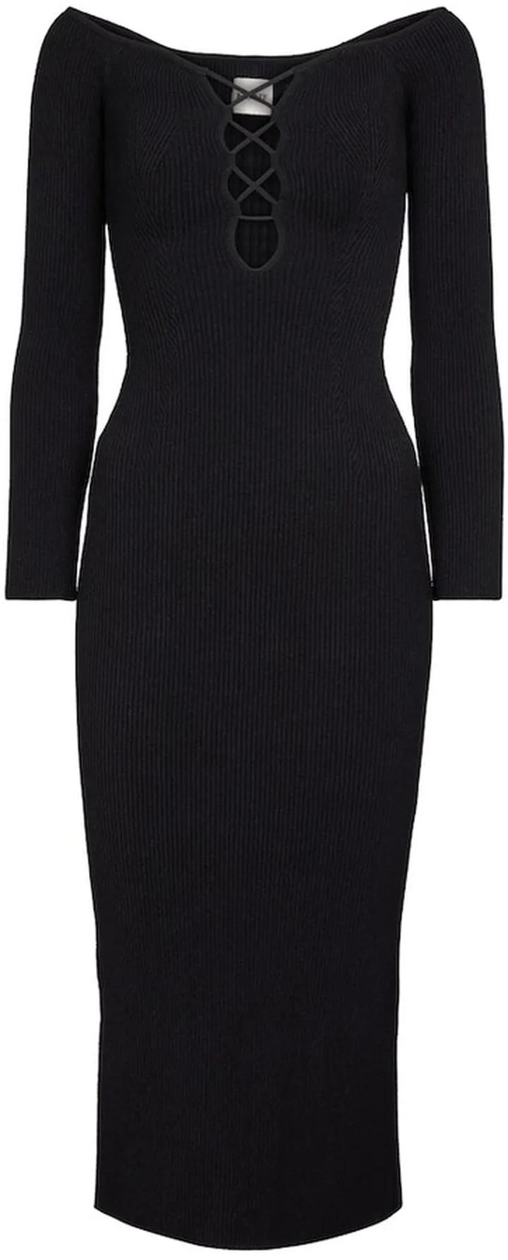 Micah off-shoulder midi dress