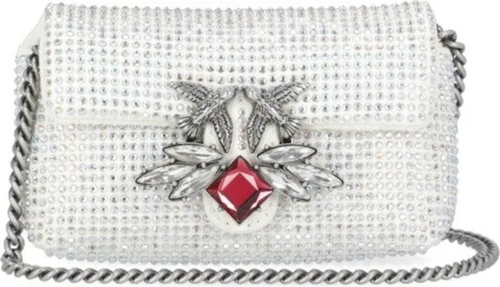 Pinko Love Micro Puff Embellished Mini Crossbody Bag