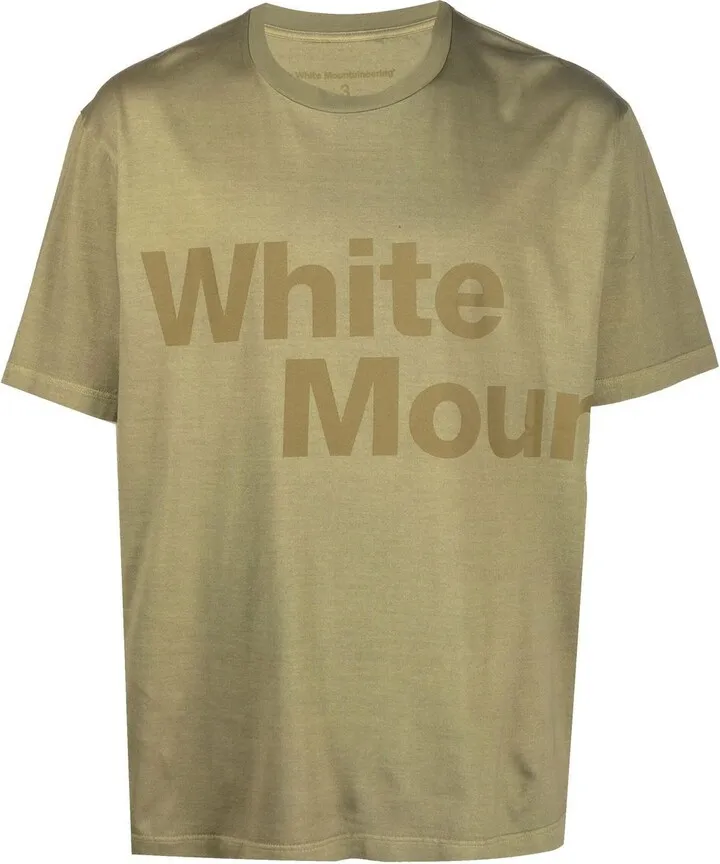 logo-print faded T-shirt
