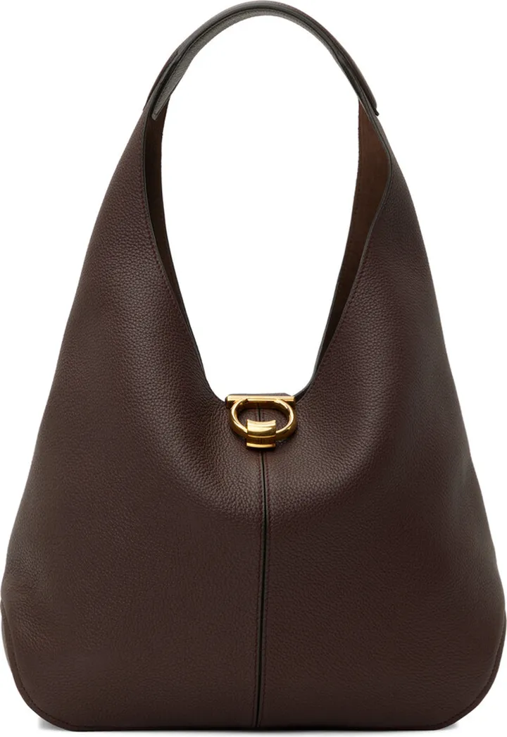 Ferragamo Brown Margot Shoulder Bag