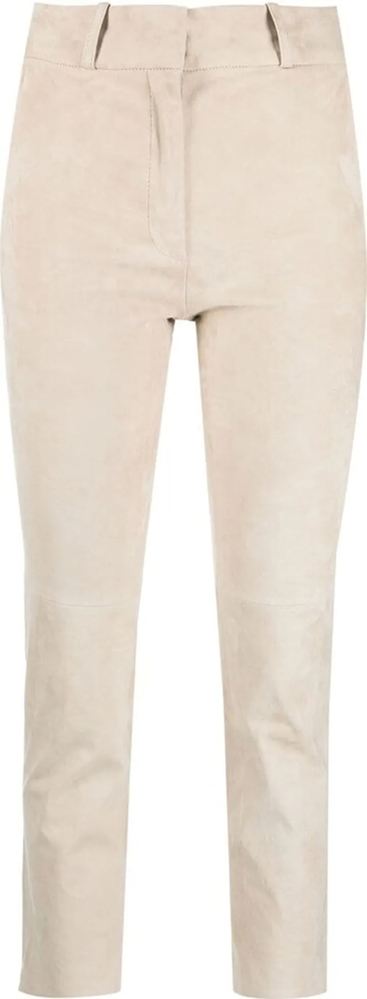 Cropped Suede Trousers