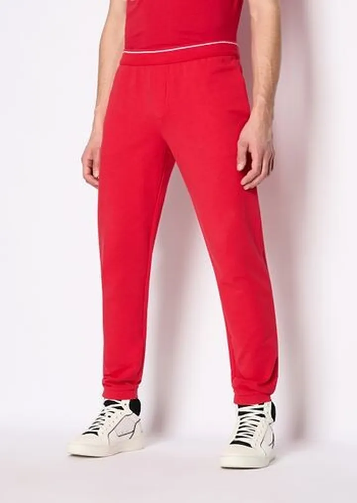 Stretch cotton french terry sweatpants