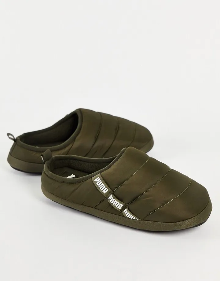 Puma Scuff slippers in dark green