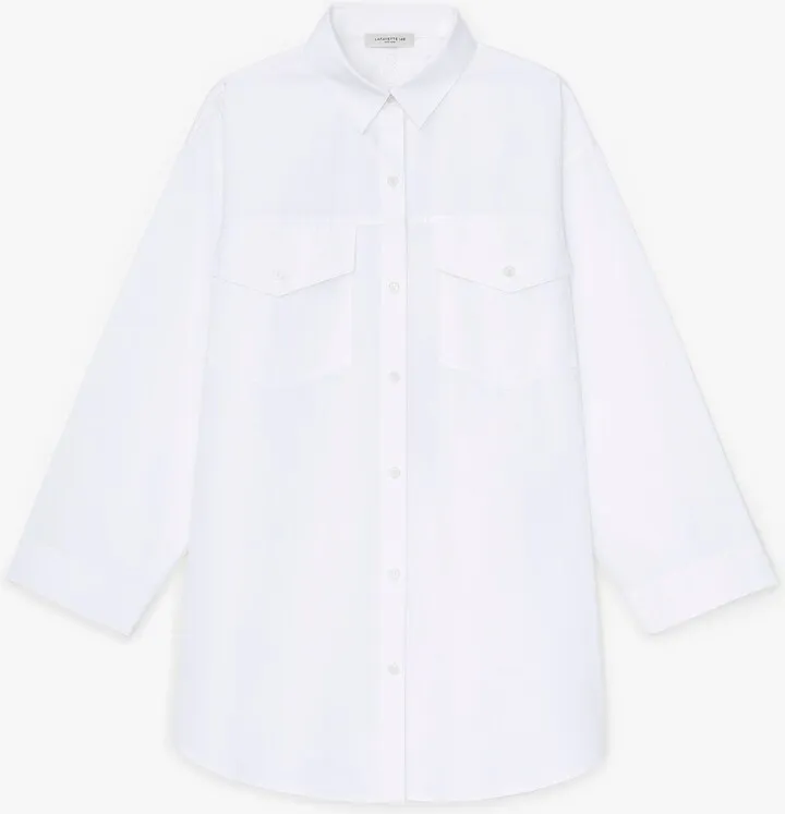 Organic Cotton Poplin Three Quarter Sleeve Shirt