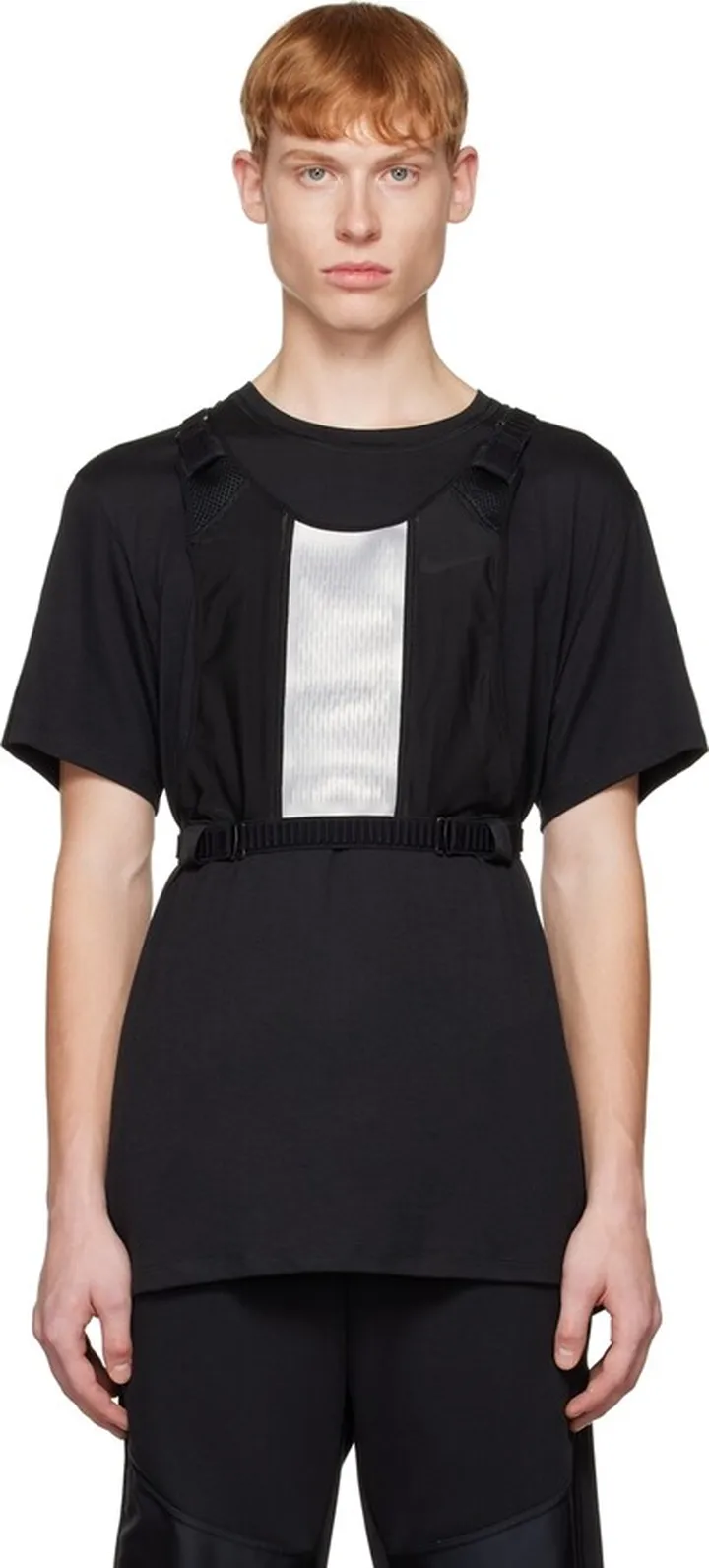 Nike Black & Silver Keep Running Vest