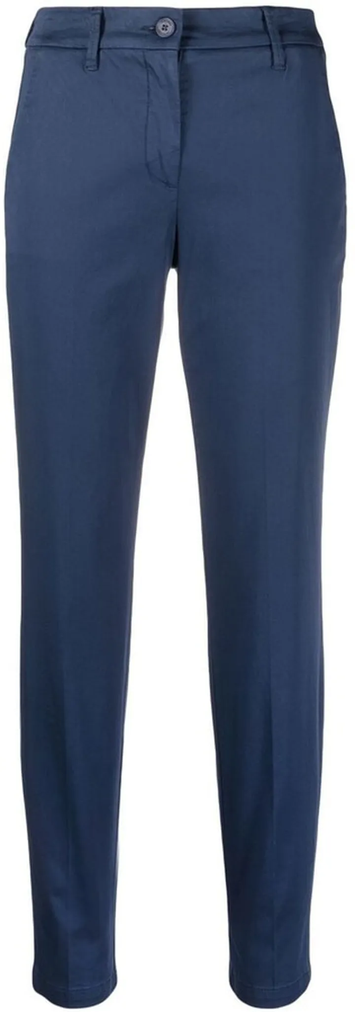 Logo-Patch Slim-Fit Cropped Trousers