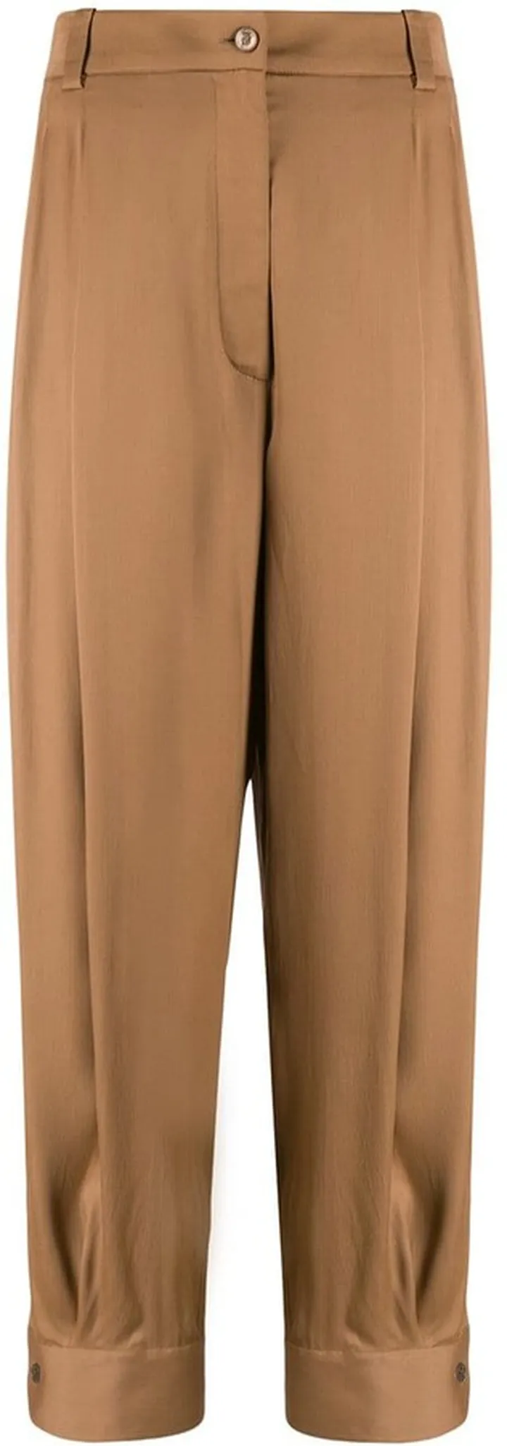 High-Waisted Cropped Trousers