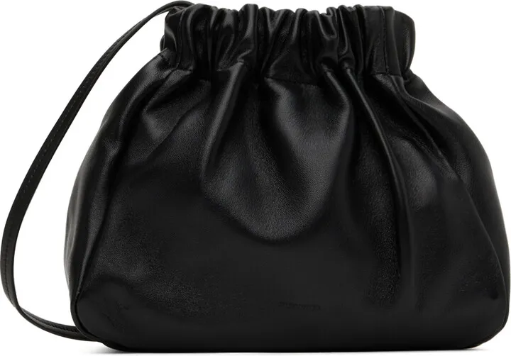 Jil Sander Black Small Scrunch Bag