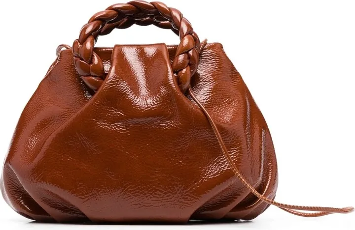 Bombon patent leather cross body bag