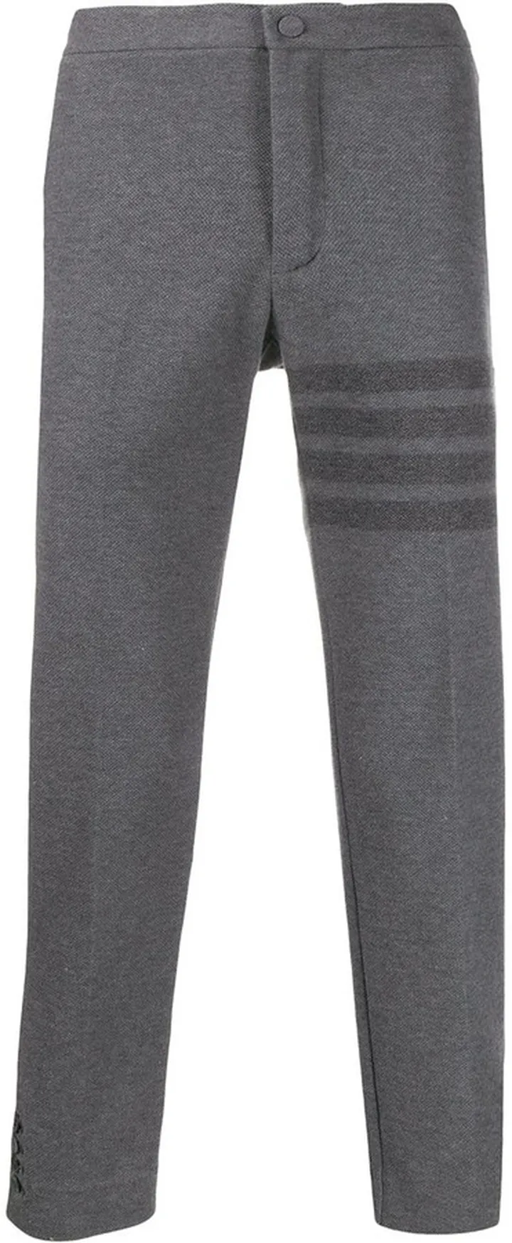 slim-fit tonal 4-Bar trousers