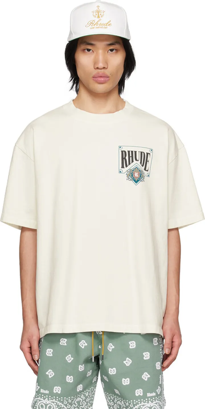 Rhude Off-White Card T-Shirt