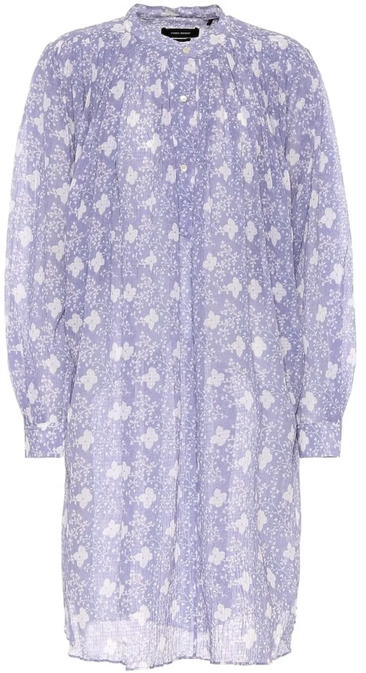 Erika cotton and silk shirt dress