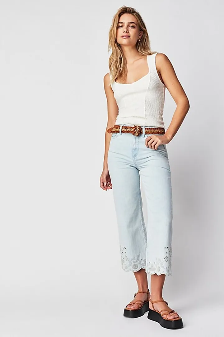 Driftwood Cropped Charlee Jeans by Driftwood at Free People