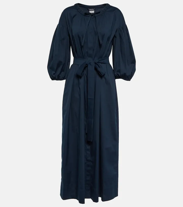 Canto cotton-blend poplin midi dress