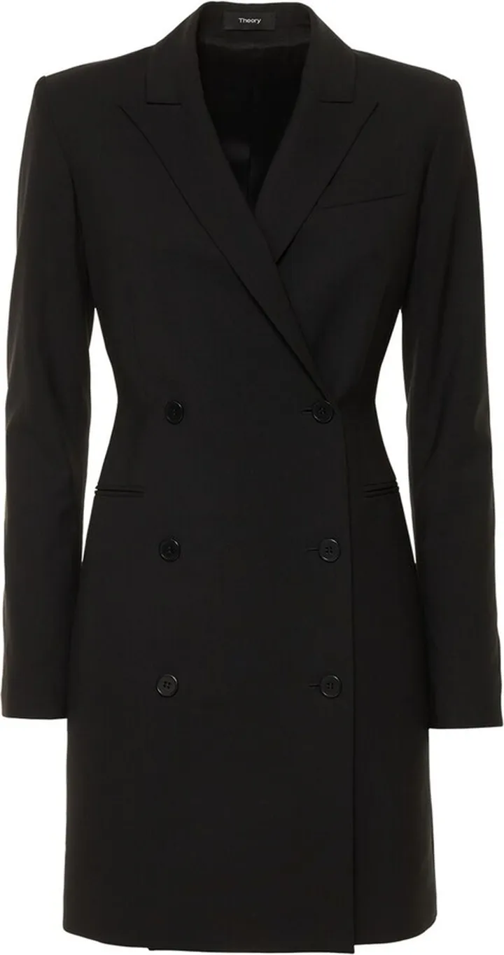 Blazer stretch wool mini dress