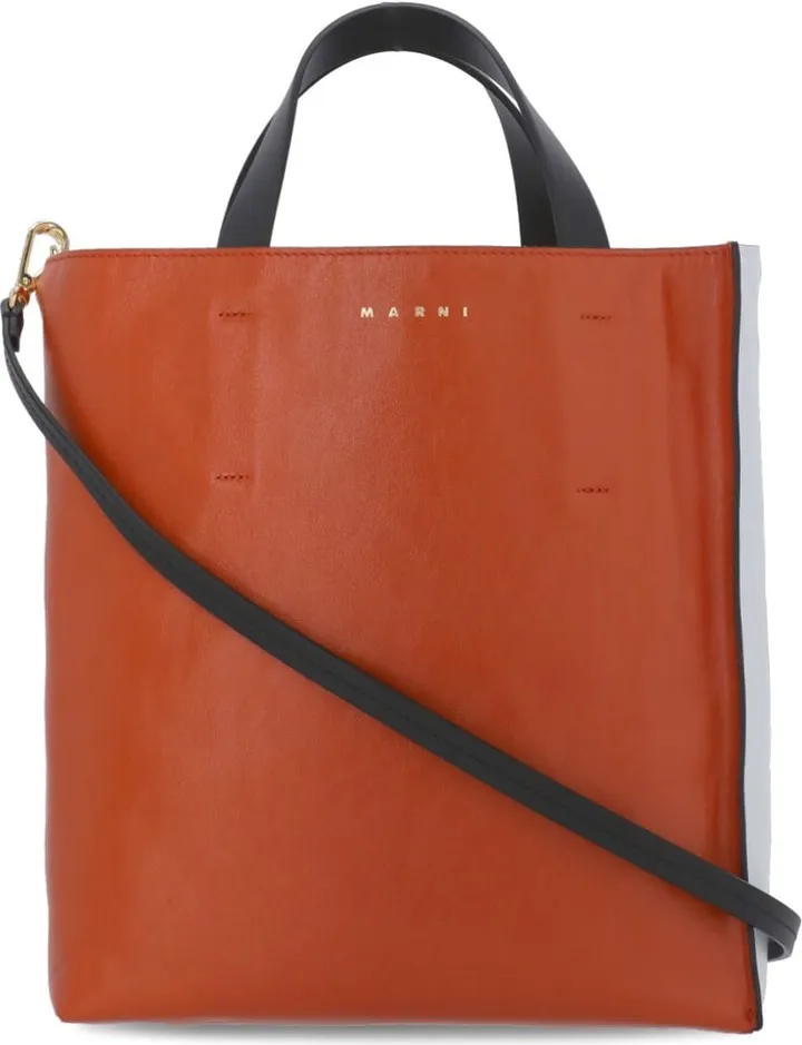 Bicolor Leather Bag