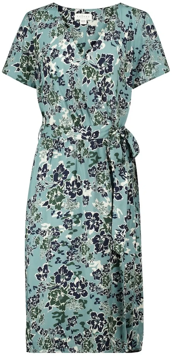 Rona floral wrap dress