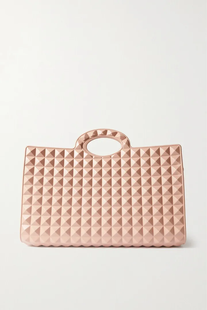 Valentino Garavani - Valentino Garavani Le Troisième Rubber Tote - Neutrals