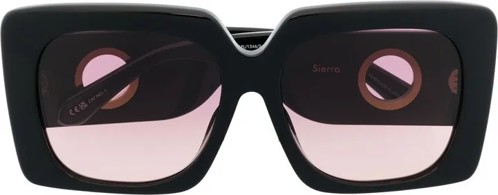 Amber D-frame sunglasses