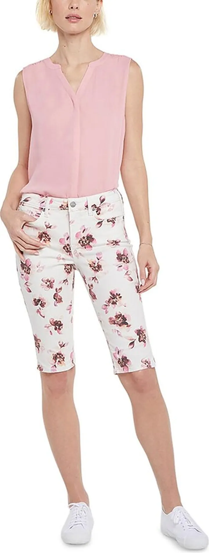 Womens Mid-Rise Denim Shorts