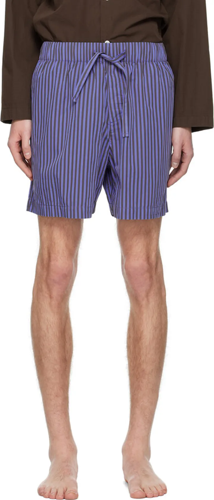 Tekla Blue Boro Pyjama Shorts