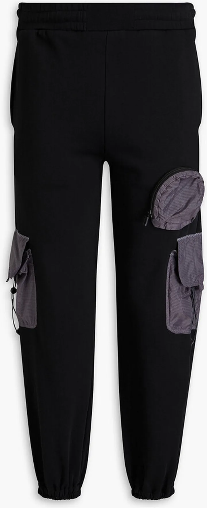 Ripstop-trimmed French cotton-terry sweatpants