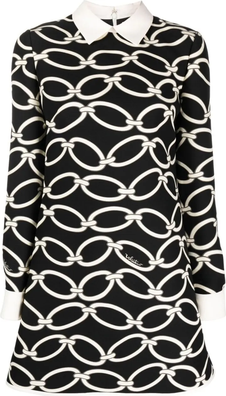 Chain 1967-print minidress