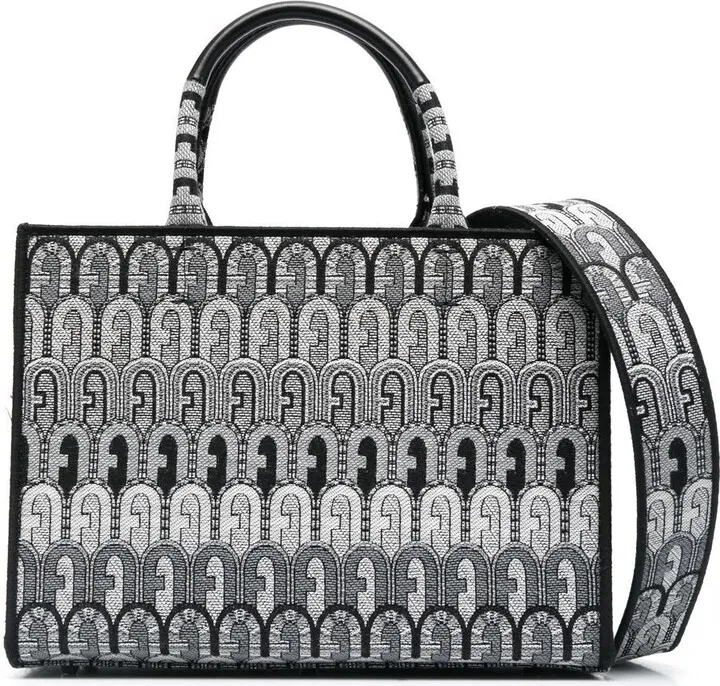 Jacquard-Print Tote Bag