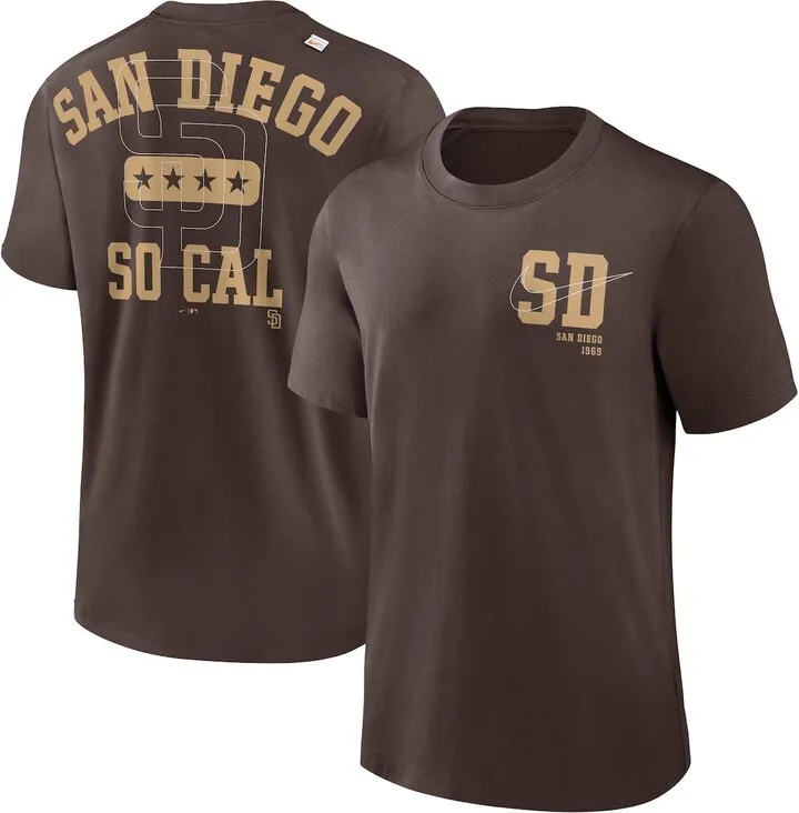Men's Nike Brown San Diego Padres Statement Game Over T-shirt