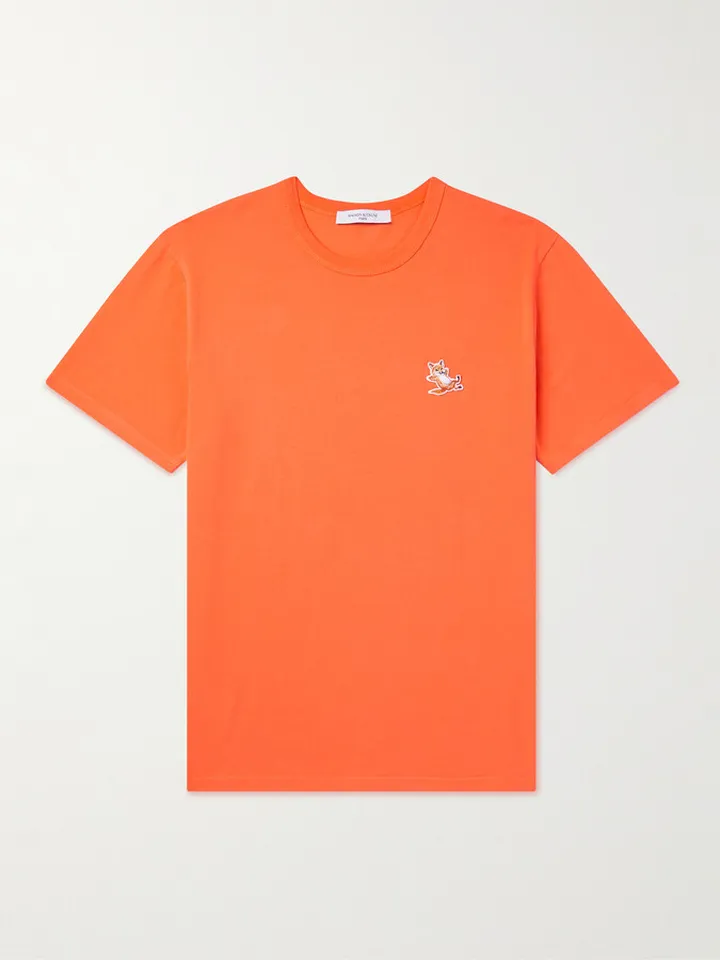 Logo-Appliquéd Cotton-Jersey T-Shirt