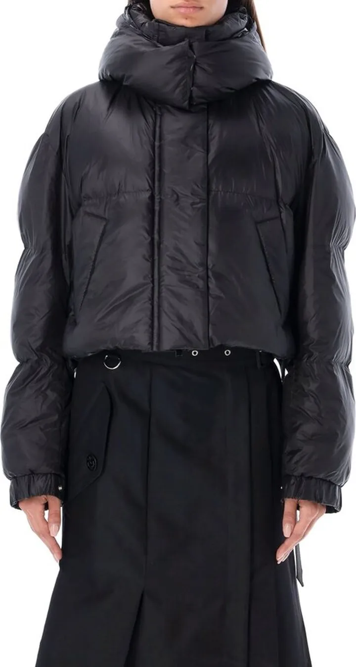 Sacai Hooded Cropped Puffer Jacket
