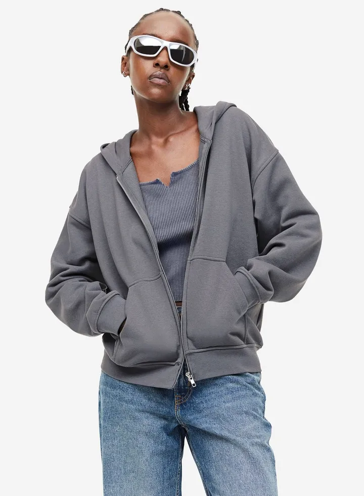 Oversized Pocket Detail Hoodie