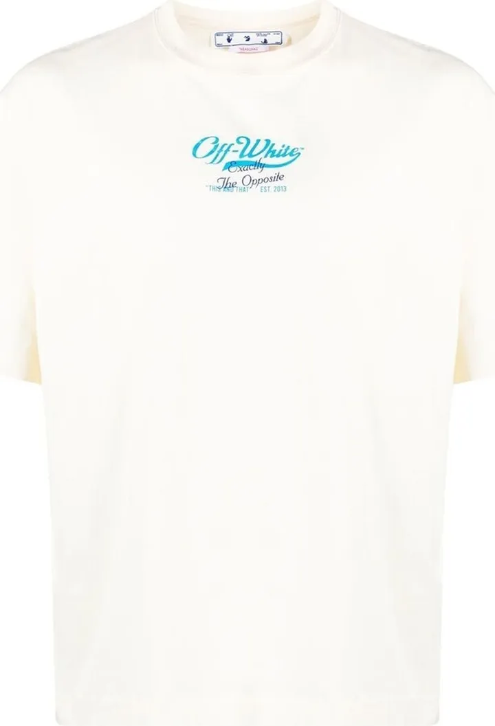 logo-print organic cotton T-shirt