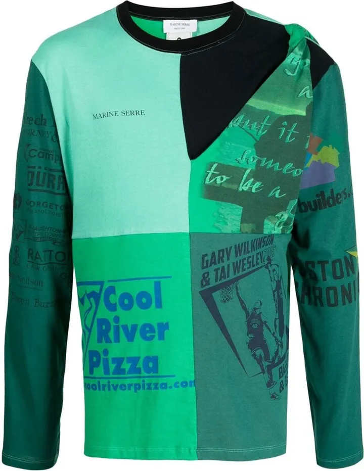 regenerated graphic-print T-shirt