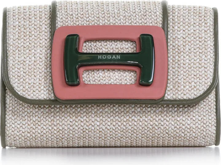 Shoulder Bag With H Logo Buckle