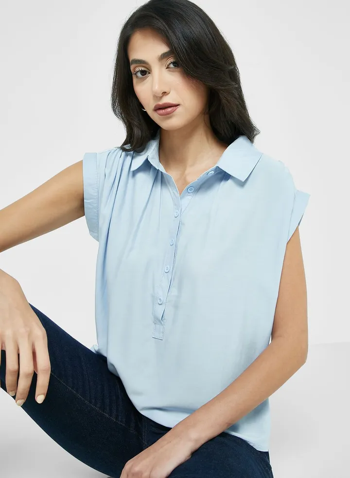 Cap Sleeve Detail Shirt